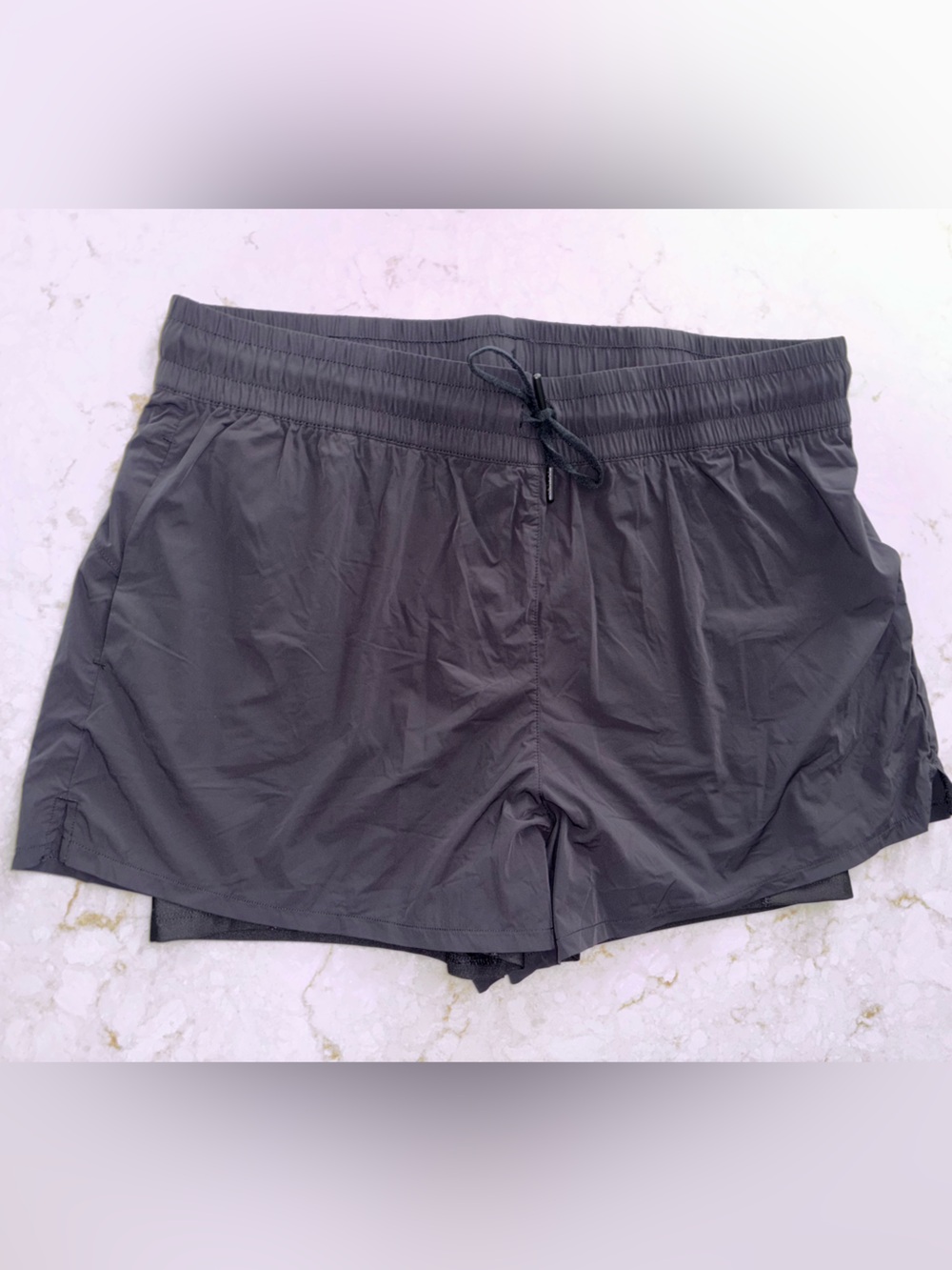 Spyder Black Athletic Drawstring Shorts